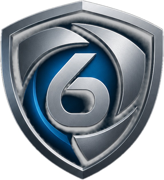 TrustedSix shield with the number six